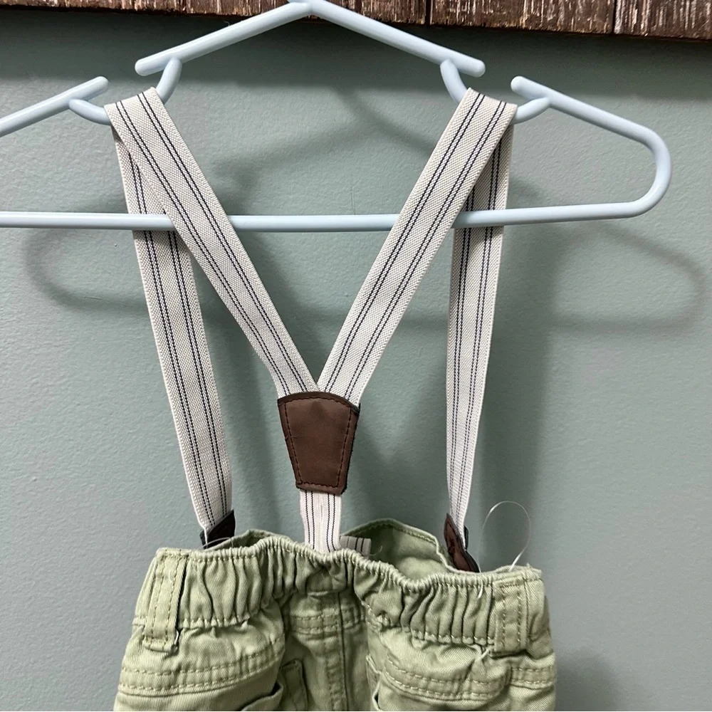 Carter's Child of Mine Baby Boy and Pant Outfit overalls suspenders 12 months